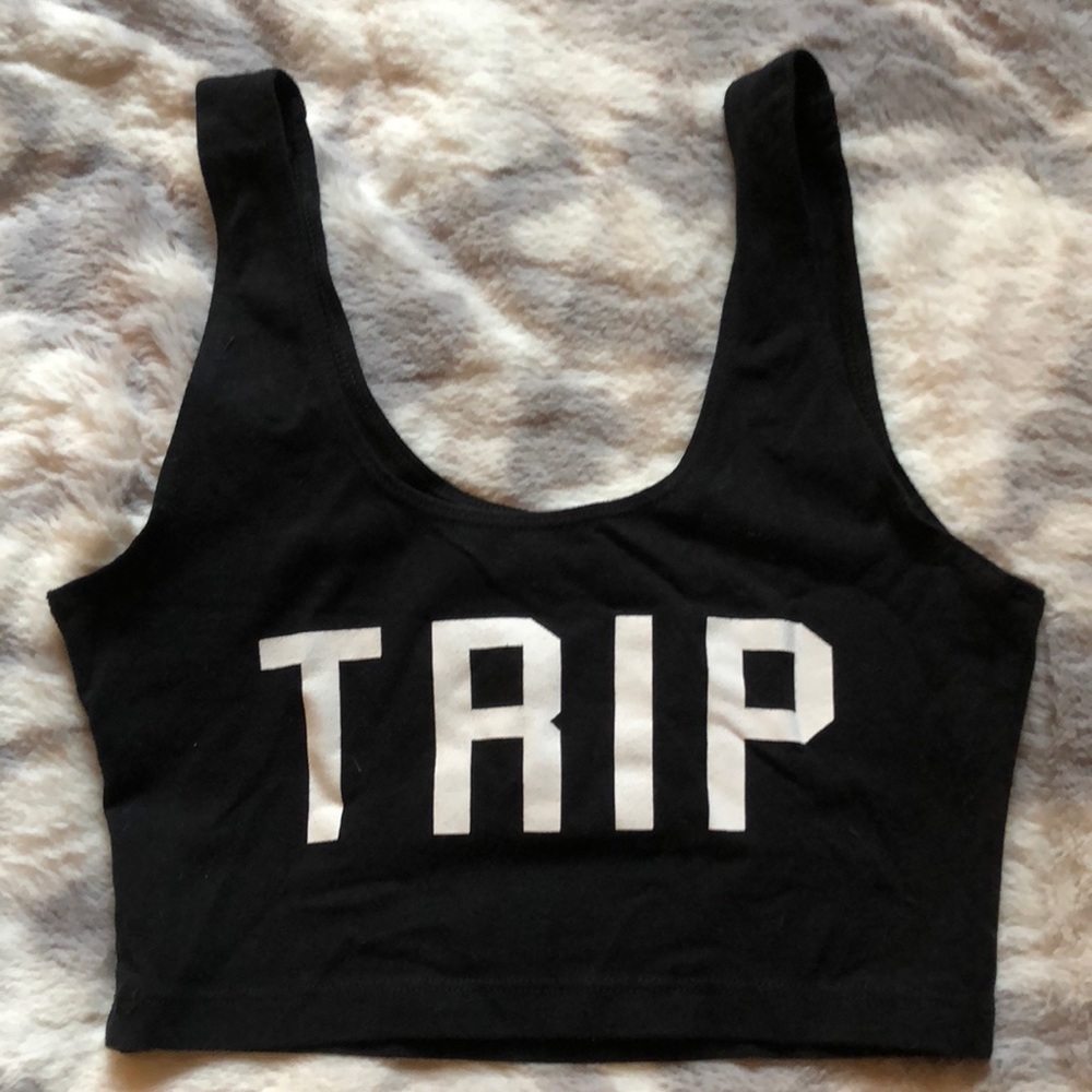 “Trip” cropped top